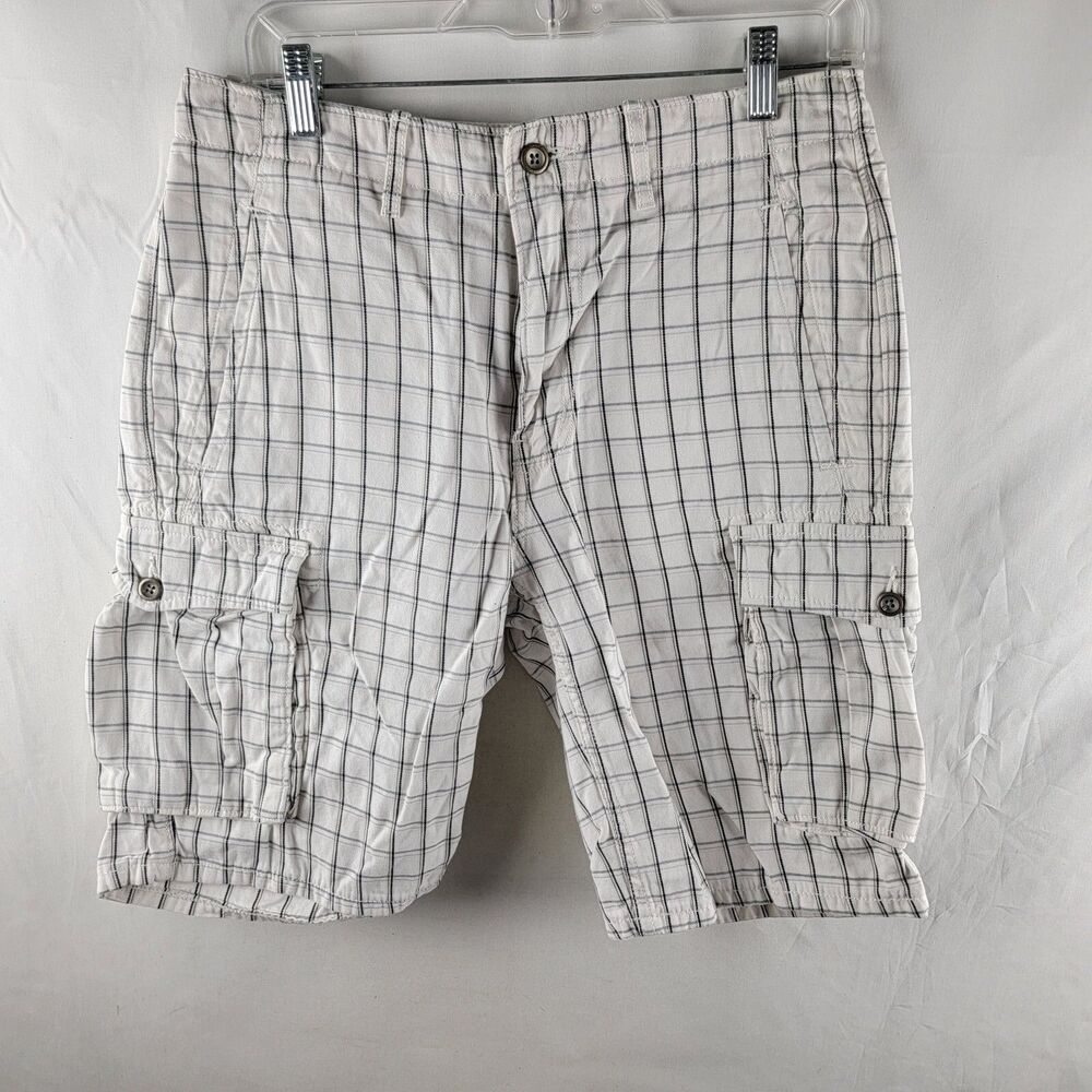 Levi Strauss & Co Shorts Mens 30x10 White Cargo Pockets Relaxed Outdoors Gorp